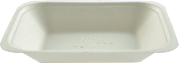  Vegware Compostable Bagasse Chip Trays 175mm (Pack of 500) 