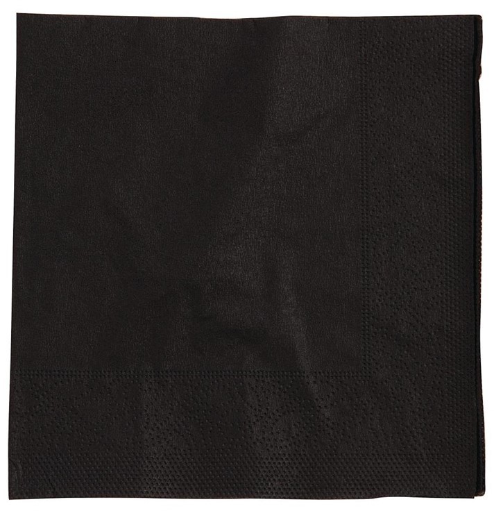  Gastronoble Cocktail Napkins Black 250mm (Pack of 2000) 
