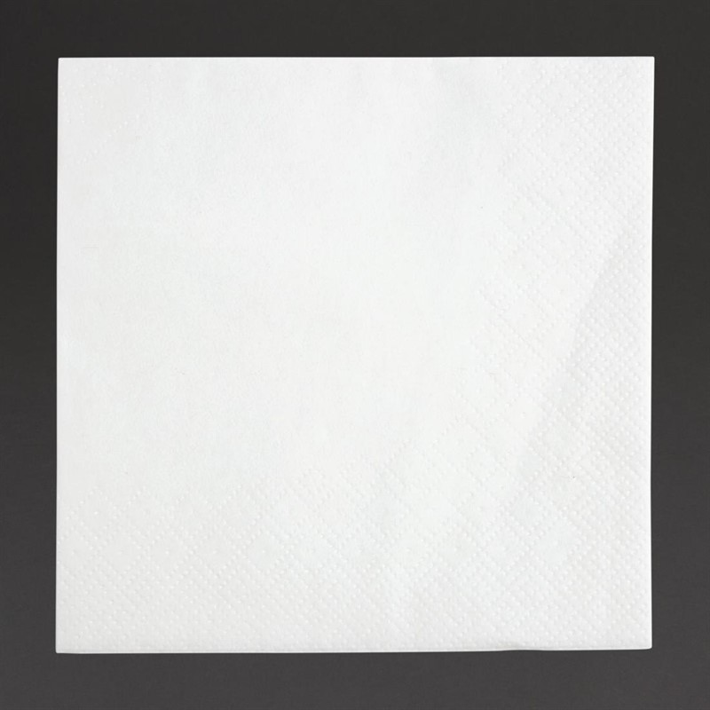  Fiesta Cocktail Napkins White 240mm (Pack of 4000) 