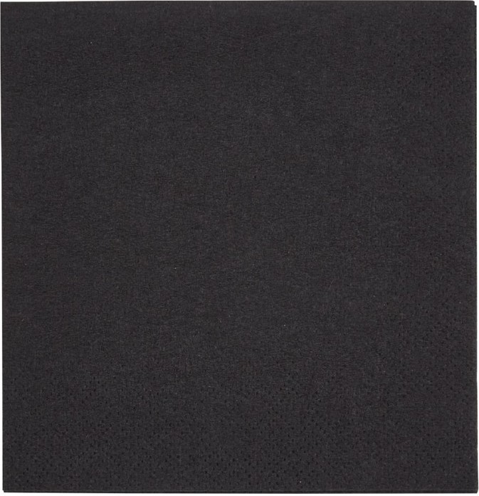  Fiesta Cocktail Napkins Black 240mm (Pack of 4000) 