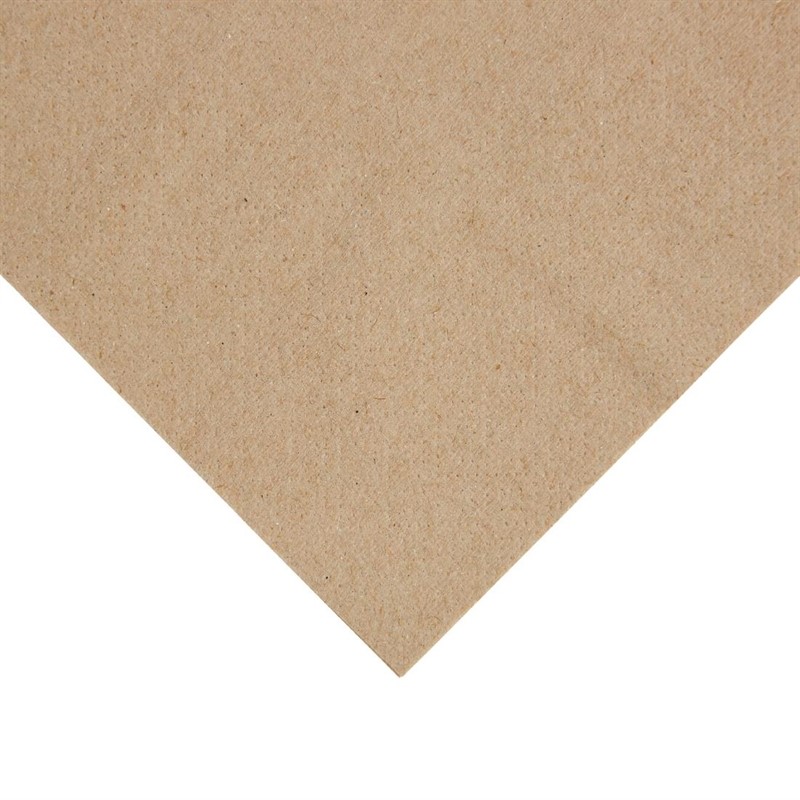  Fiesta Recycled Kraft Lunch Napkins 330mm (Pack of 2000) 