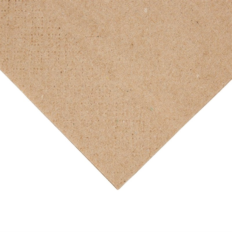  Fiesta Recycled Kraft Lunch Napkins 330mm (Pack of 2000) 