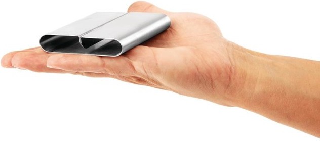  Olympia Curved Stainless Steel Menu Card Holder 