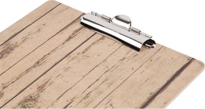 Olympia Wood Effect Menu Clipboard A4 
