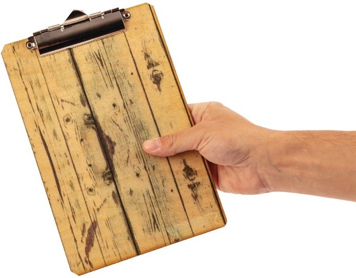  Olympia Wood Effect Menu Clipboard A5 