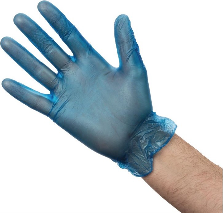  Vogue Powdered Vinyl Gloves L (Pack of 100) 