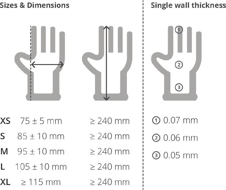  Vogue Powdered Vinyl Gloves L (Pack of 100) 