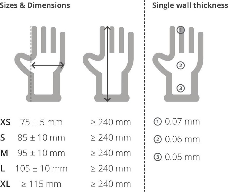  Vogue Powdered Vinyl Gloves L (Pack of 100) 