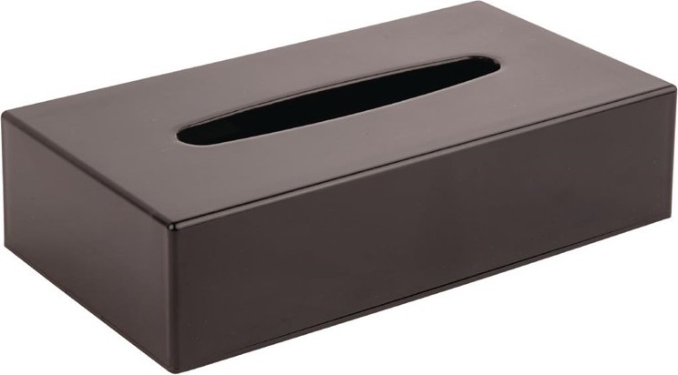  Bolero Black Rectangular Tissue Holder 