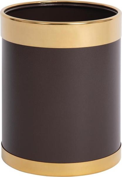  Bolero Waste Paper Bin with Gold Rim 