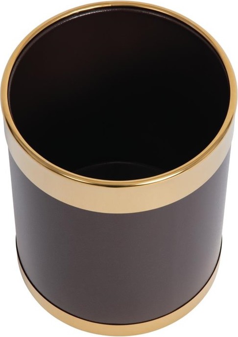  Bolero Waste Paper Bin with Gold Rim 