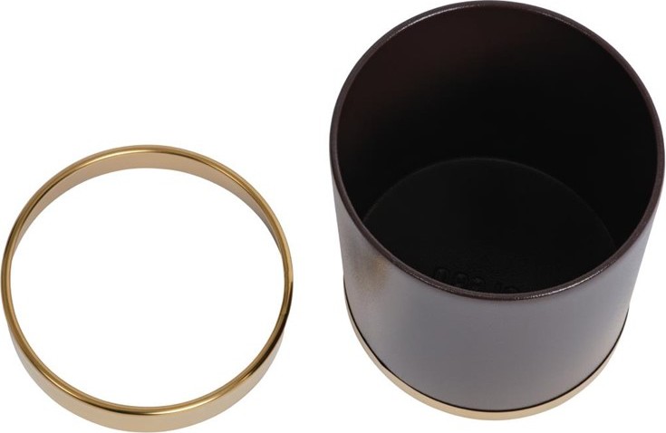  Bolero Waste Paper Bin with Gold Rim 