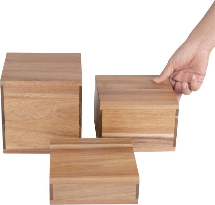  Olympia Acacia Riser Blocks 50/100/150(H)mm (Set of 3) 