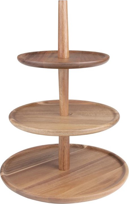  Olympia Acacia 3-Tier Stand 305(&Oslash;) x 395(H)mm 