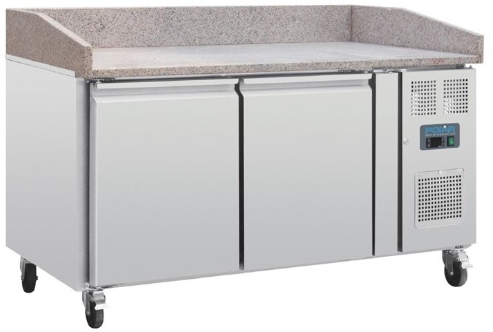  Polar G-Series Double Door Pizza Counter with Marble Top 