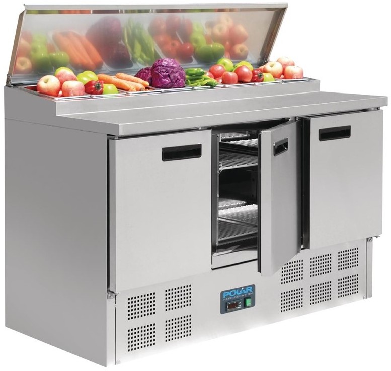  Polar G-Series Pizza Prep Counter Fridge 390Ltr 