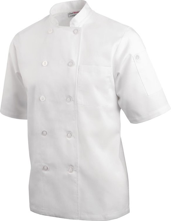  Chef Works Unisex Volnay Chefs Jacket Long Sleeve White 