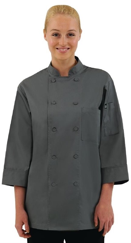  Chef Works Unisex Chefs Jacket Grey 