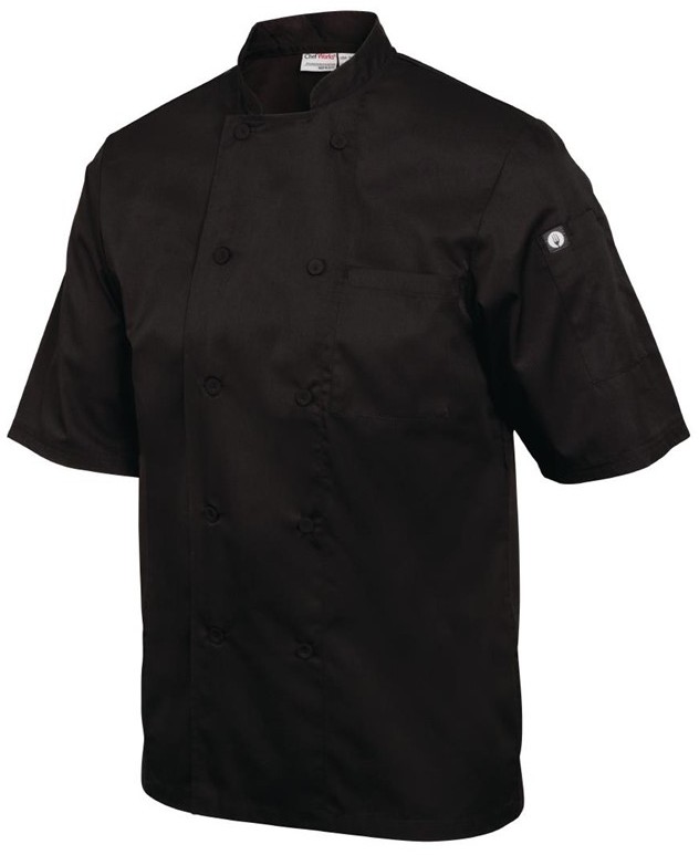  Chef Works Montreal Cool Vent Unisex Chefs Jacket Black 