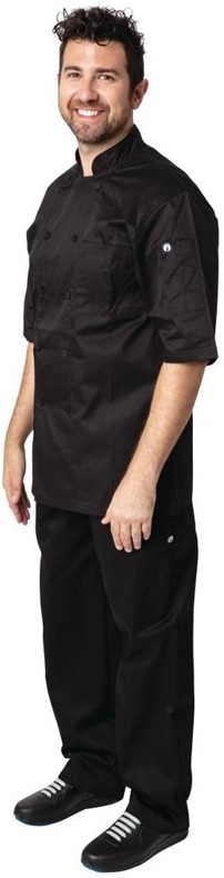  Chef Works Montreal Cool Vent Unisex Chefs Jacket Black 