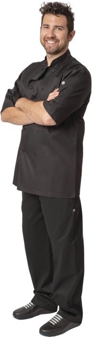  Chef Works Montreal Cool Vent Unisex Chefs Jacket Black 