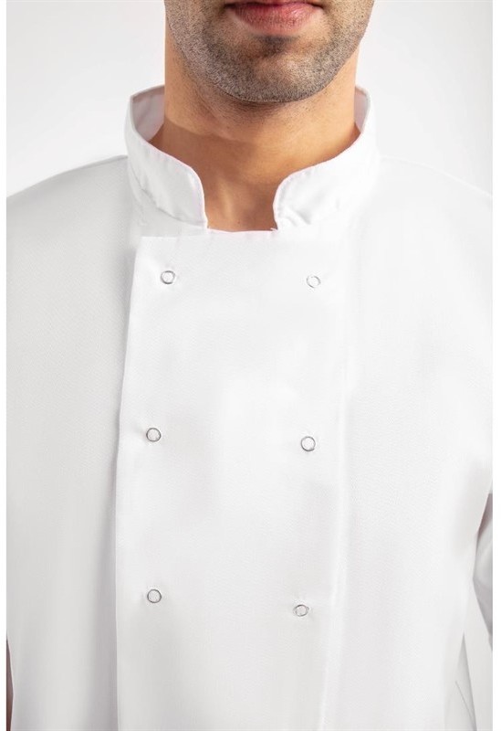  Whites Boston Unisex Short Sleeve Chefs Jacket White 