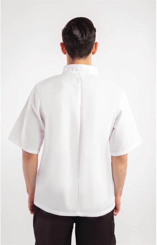  Whites Boston Unisex Short Sleeve Chefs Jacket White 