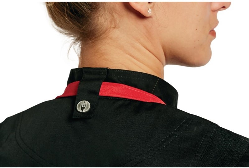  Chef Works Springfield Zipper Mens Chefs Jacket Black 