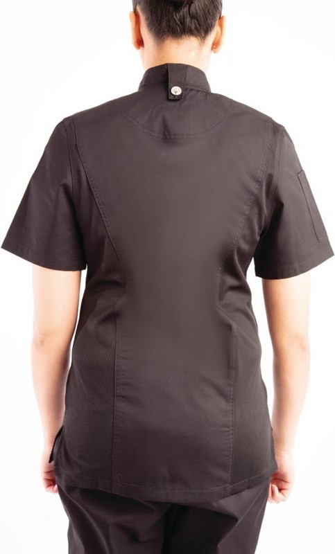  Chef Works Womens Springfield Zip Chefs Jacket Black 