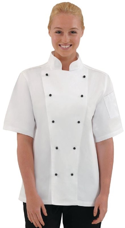  Whites Chicago Unisex Chefs Jacket Short Sleeve 