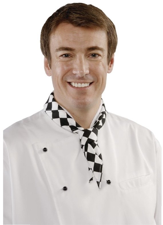  Whites Neckerchief Big Black and White Check 