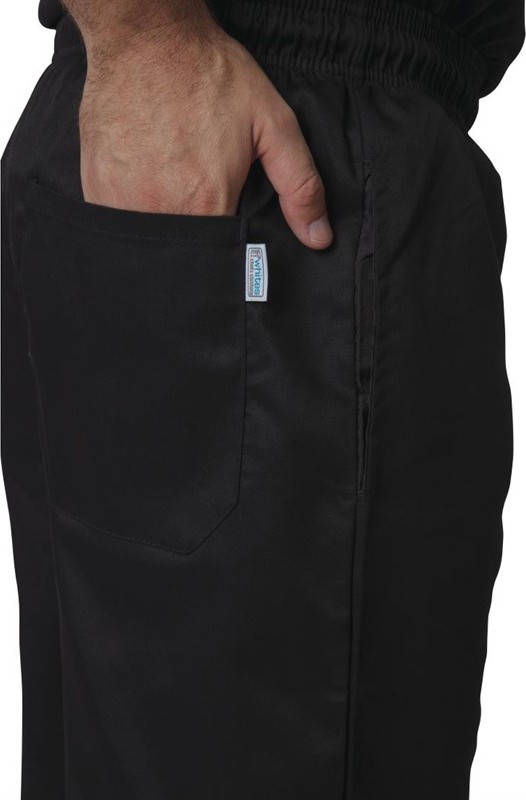  Whites Vegas Chef Trousers Polycotton Black 3XL 