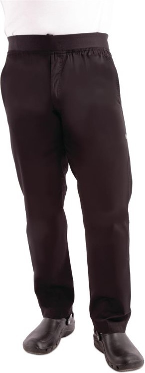  Chef Works Men's Lightweight Slim Trouser Black 