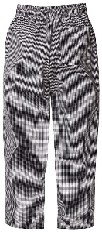  Whites Unisex Vegas Chefs Trousers Black and White Check 