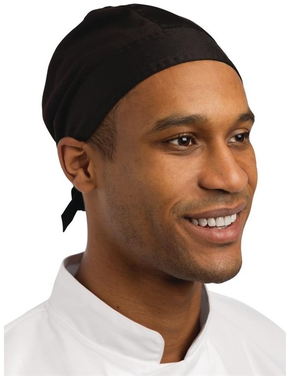  Whites Chefs Bandana Black 