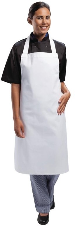  Whites Bib Apron Polycotton White 