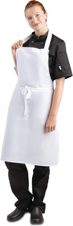  Whites Bib Apron Polycotton White 