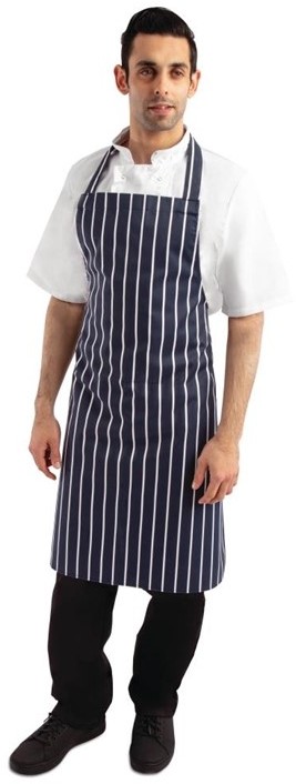  Whites Butchers Apron Stripe Blue 