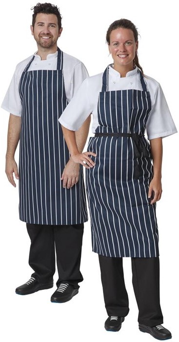  Whites Butchers Apron Stripe Blue 