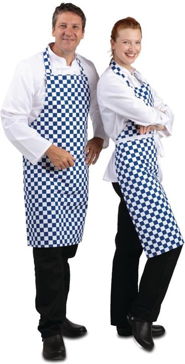  Whites Bib Apron Blue And White Check 
