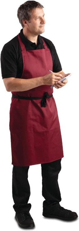  Whites Bib Apron Burgundy 