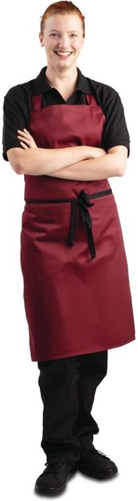  Whites Bib Apron Burgundy 