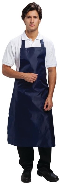  Whites Light Duty Waterproof Bib Apron Blue 