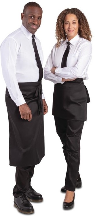 Whites Regular Waist Apron Black 