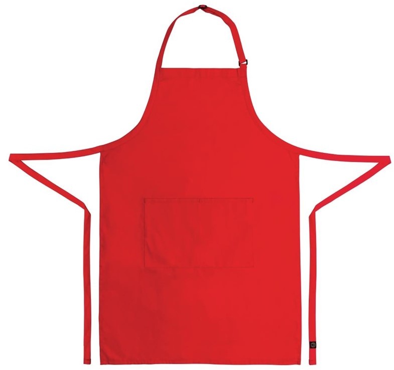  Chef Works Bib Apron Red 