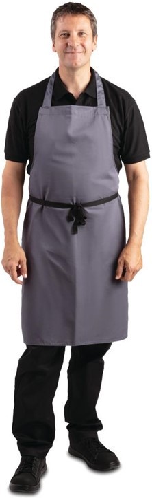  Whites Polycotton Bib Apron Charcoal 