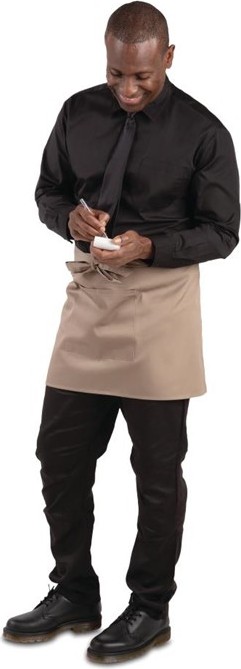  Whites Short Bistro Apron Tan 