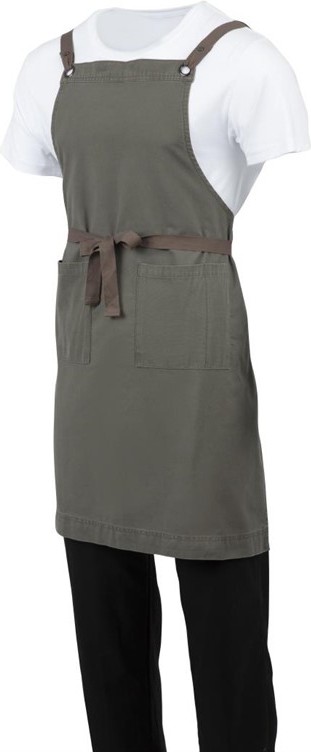  Southside Cotton Canvas Bib Apron Khaki 