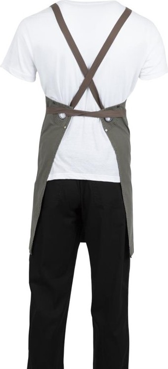  Southside Cotton Canvas Bib Apron Khaki 
