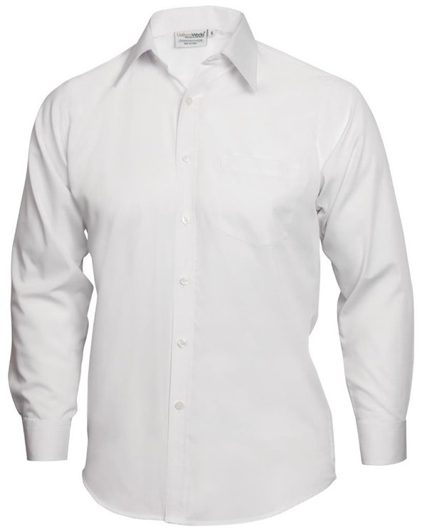  Chef Works Unisex Long Sleeve Shirt White 